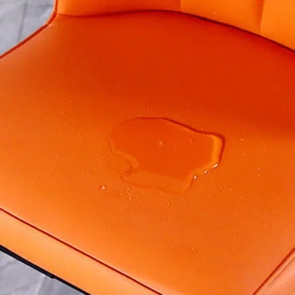 Contemporary Nordic Square Vertical Grain PU Leather Upholstered Carbon Steel Dining Chair Backrest For Dining Room - Image 8