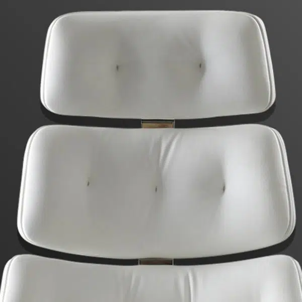 Contemporary Luxury Leather Rectangular Segmented Back Desk Chair Armrest For Home Office - Image 5