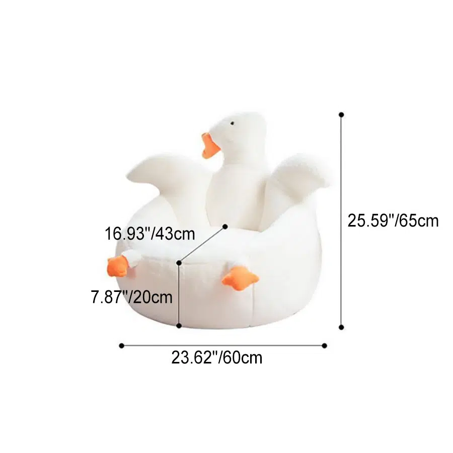 DFM-Chair-FI00132-14-5b9a36b6-306a-4f0b-b336-21285cc234ad.jpg Contemporary Creative Swan Shape Lamb Cashmere Accent Chair Backrest For Living Room - Image 6