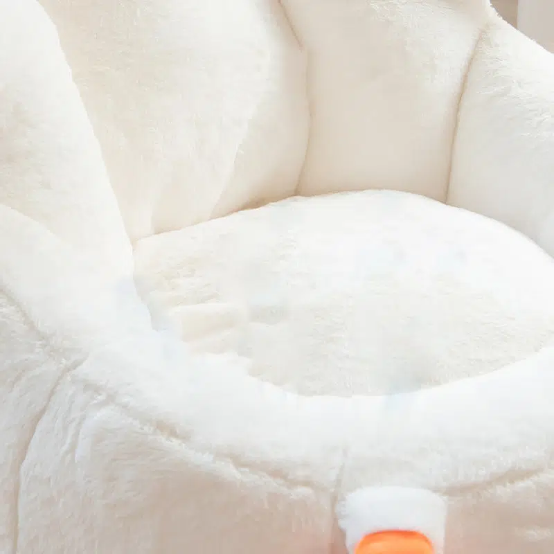 DFM-Chair-FI00132-3.jpg Contemporary Creative Swan Shape Lamb Cashmere Accent Chair Backrest For Living Room - Image 7