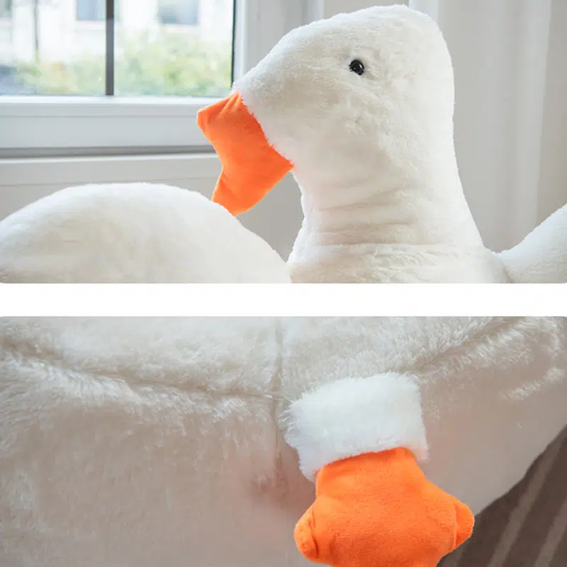 DFM-Chair-FI00132-4.jpg Contemporary Creative Swan Shape Lamb Cashmere Accent Chair Backrest For Living Room - Image 8