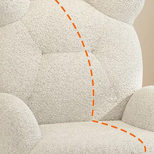 DFM-Chair-FI00134-15.jpg Contemporary Creative Kids Bear Lamb Cashmere Accent Chair Backrest Armrest For Living Room - Image 5