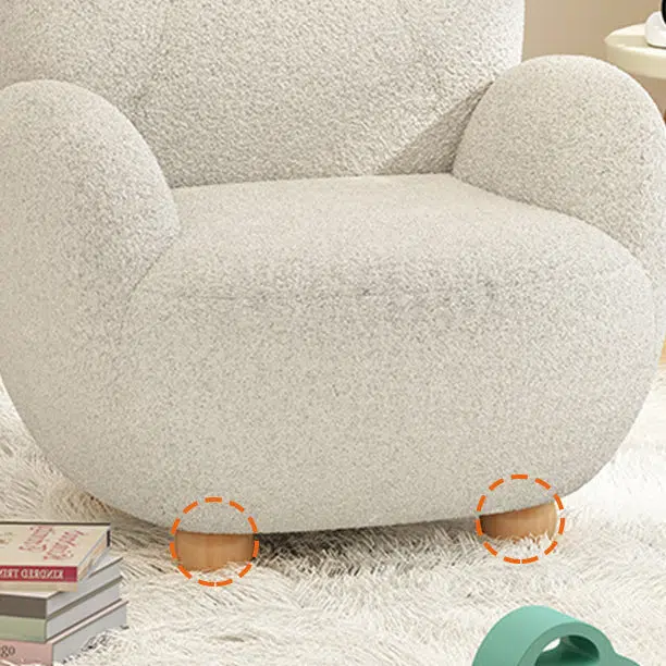 DFM-Chair-FI00134-19.jpg Contemporary Creative Kids Bear Lamb Cashmere Accent Chair Backrest Armrest For Living Room - Image 9