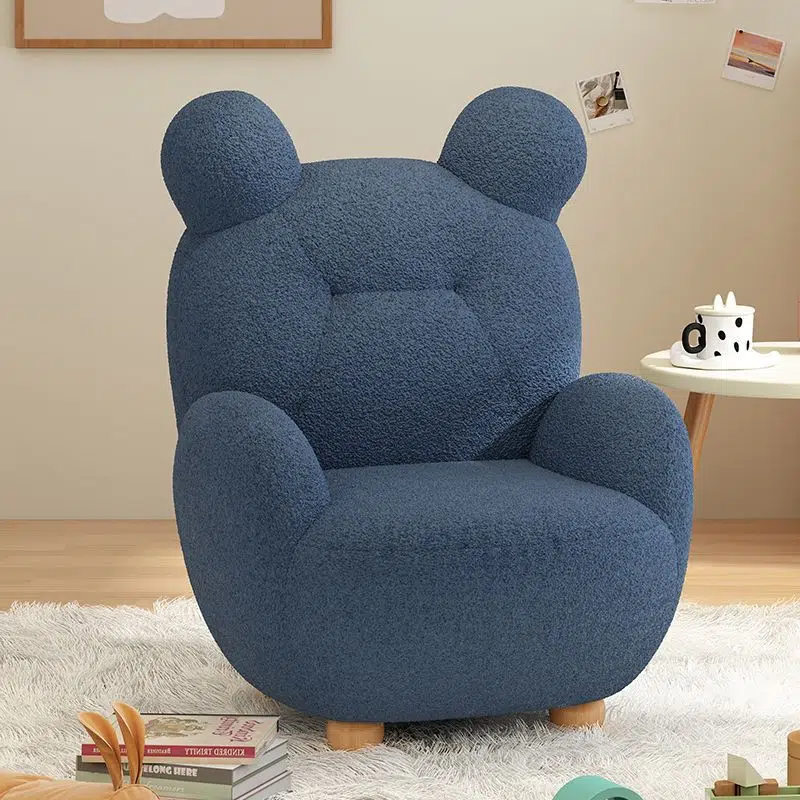 DFM-Chair-FI00134-4.jpg Contemporary Creative Kids Bear Lamb Cashmere Accent Chair Backrest Armrest For Living Room - Image 12
