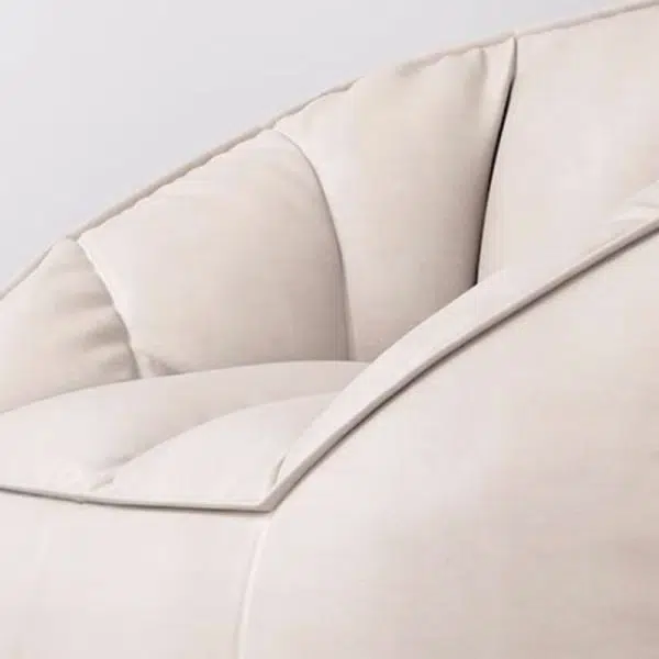 Modern Minimalist Portable Beam Bag Technology Cloth Upholstered Accent Chair Backrest For Living Room - Image 8