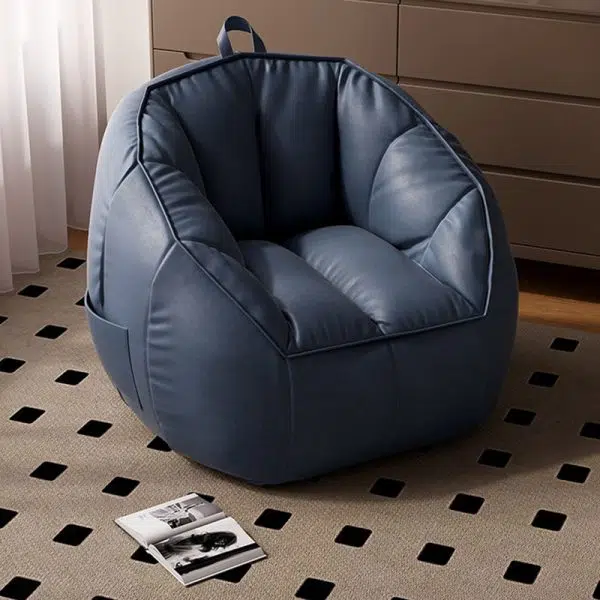 Modern Minimalist Portable Beam Bag Technology Cloth Upholstered Accent Chair Backrest For Living Room - Image 13