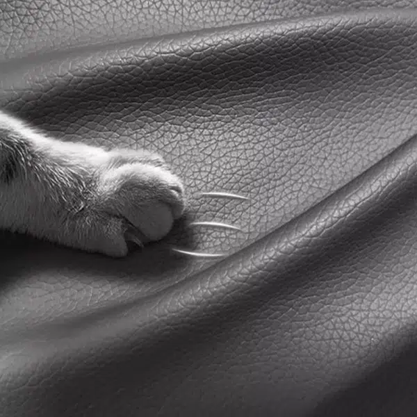 Contemporary Scandinavian Rectangular Square Storage Bag Wood Antifouling Leather Adjustable Backrest Accent Chair Armrest For Living Room - Image 6