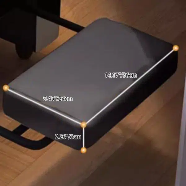 Contemporary Scandinavian Rectangular Square Storage Bag Wood Antifouling Leather Adjustable Backrest Accent Chair Armrest For Living Room - Image 12