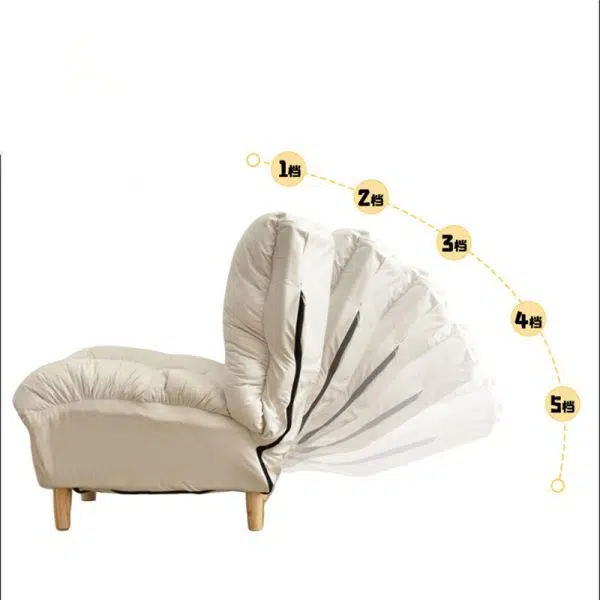 Modern Minimalist Technology Cloth Lamb Cashmere Iron Rectangular Accent Chair Backrest Footrest For Living Room - Image 15