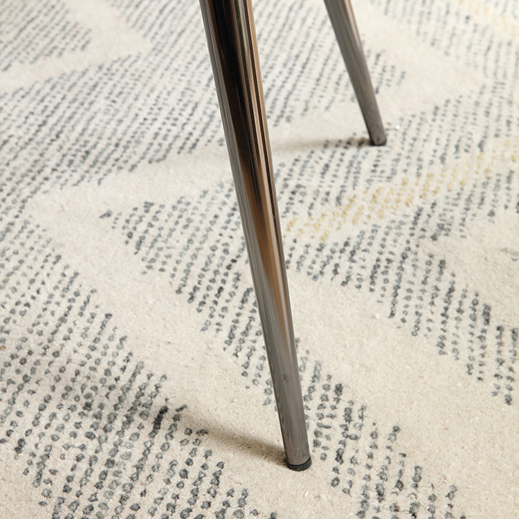 DFM-Chair-FJ00222-11.jpg Contemporary Creative Acrylic Metal Square Triangle Mermaid Vanity Chair Backrest For Bedroom - Image 9