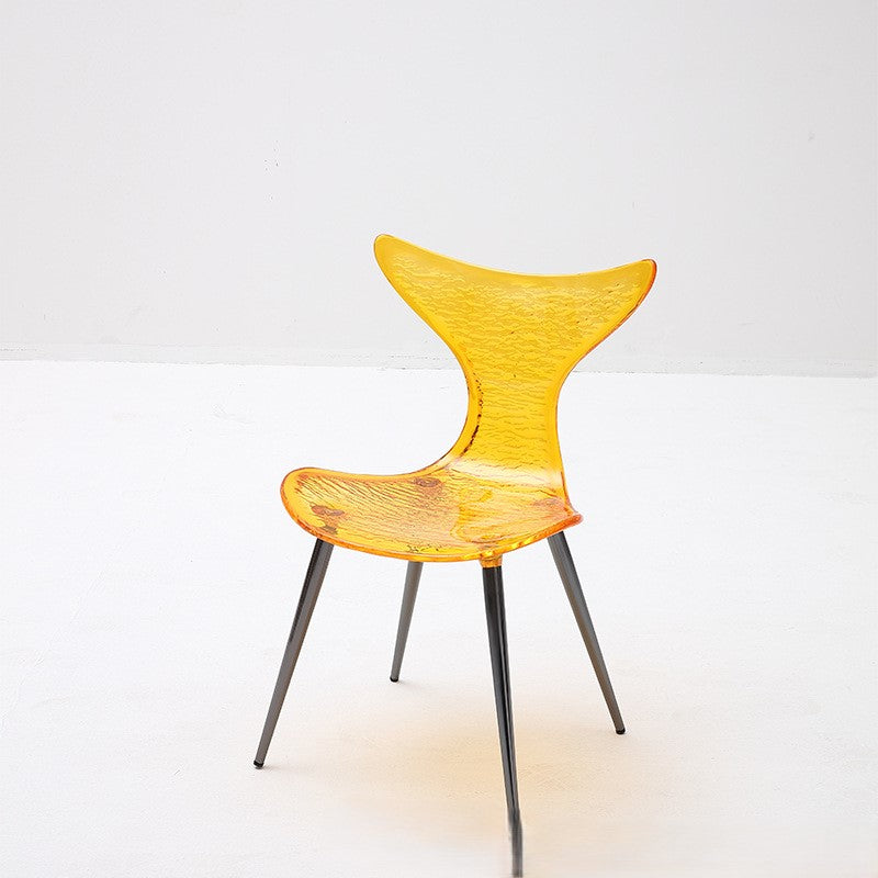 DFM-Chair-FJ00222-3-cc1ca85a-8f00-46e4-8d18-54b3be712d56.jpg Contemporary Creative Acrylic Metal Square Triangle Mermaid Vanity Chair Backrest For Bedroom - Image 4