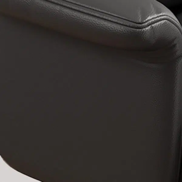 Modern Minimalist Leather Metal Rectangular Square Desk Chair Backrest Armrest Footrest For Home Office - Image 6