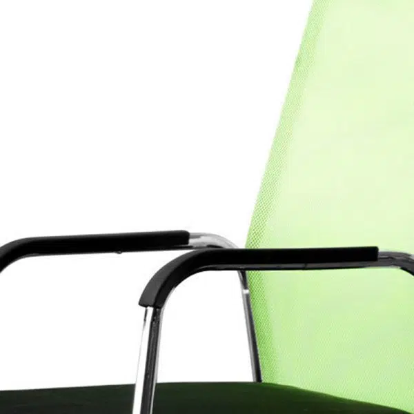 Modern Minimalist Fabric Steel Square Rectangular Desk Chair Backrest Armrest For Home Office - Image 8