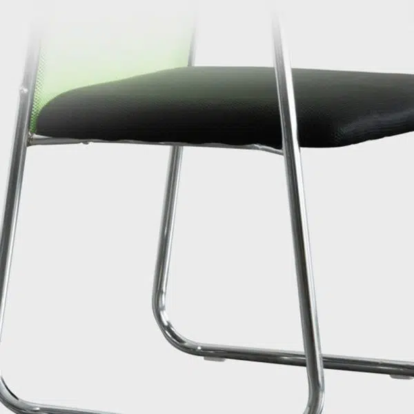 Modern Minimalist Fabric Steel Square Rectangular Desk Chair Backrest Armrest For Home Office - Image 9