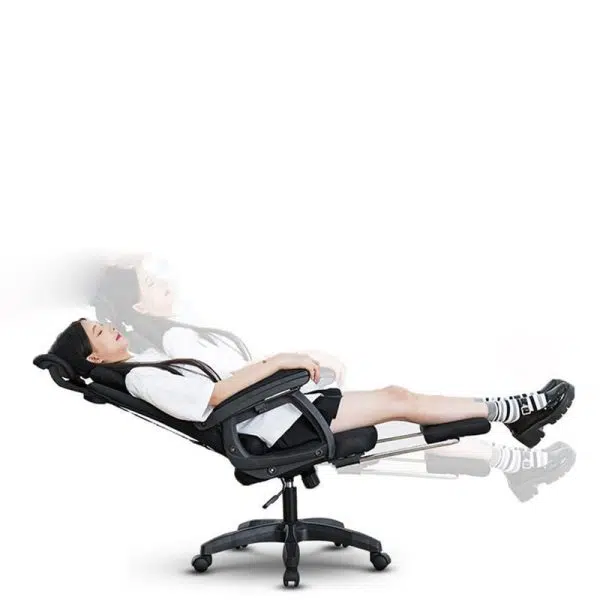 Modern Minimalist Fabric Nylon Square Rectangular Desk Chair Backrest Armrest Footrest For Home Office - Image 12