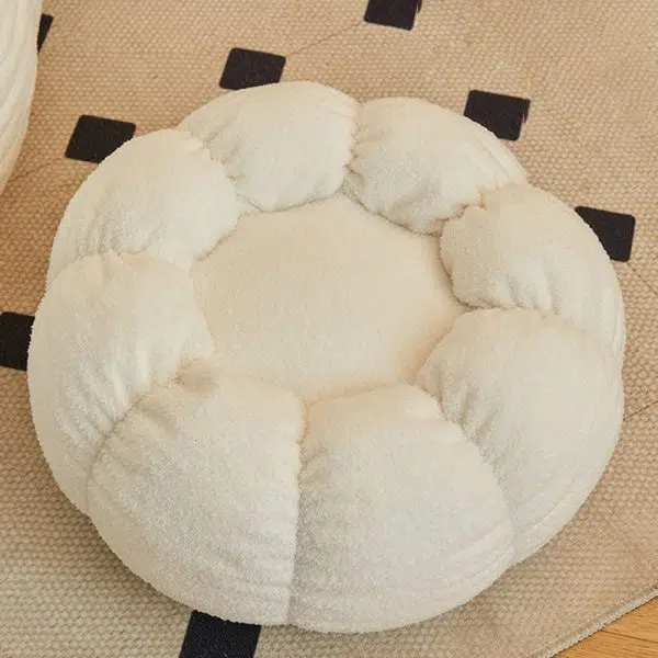 Contemporary Scandinavian Snowflake Velvet Orb Cylinder Accent Chair Backrest Armrest Footrest For Living Room - Image 8