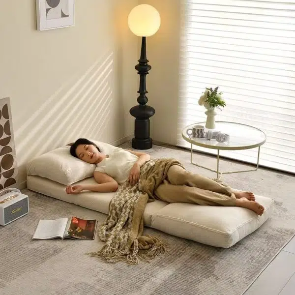 Modern Minimalist Velvet Iron Rectangular Square Accent Chair Backrest For Living Room - Image 5