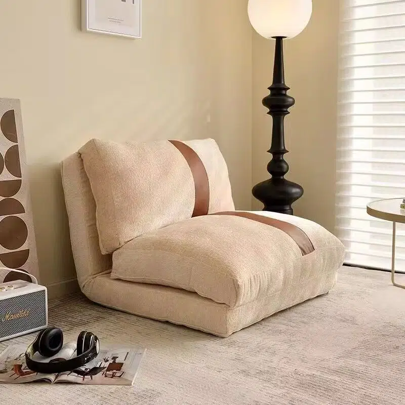 DFM-Chair-FJ00259-39.jpg Modern Minimalist Velvet Iron Rectangular Square Accent Chair Backrest For Living Room - Image 1