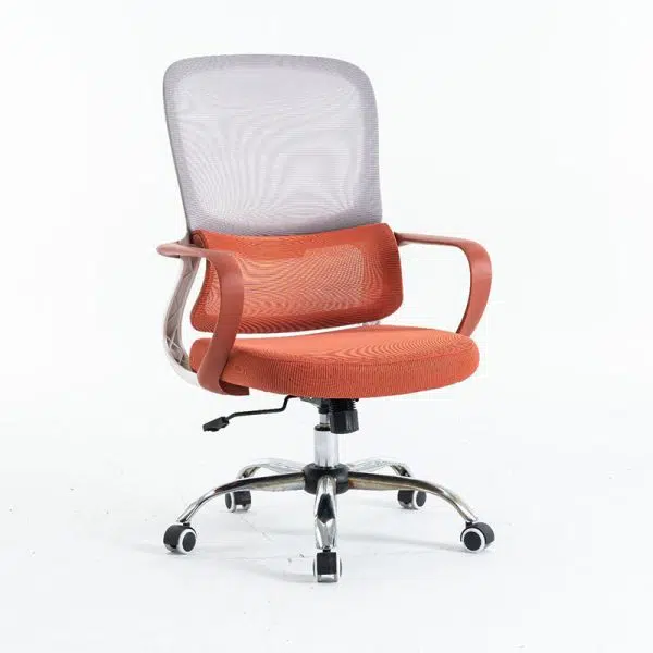 Modern Minimalist Fabric Plastic Nylon Square Rectangular Desk Chair Backrest Armrest For Home Office - Image 12