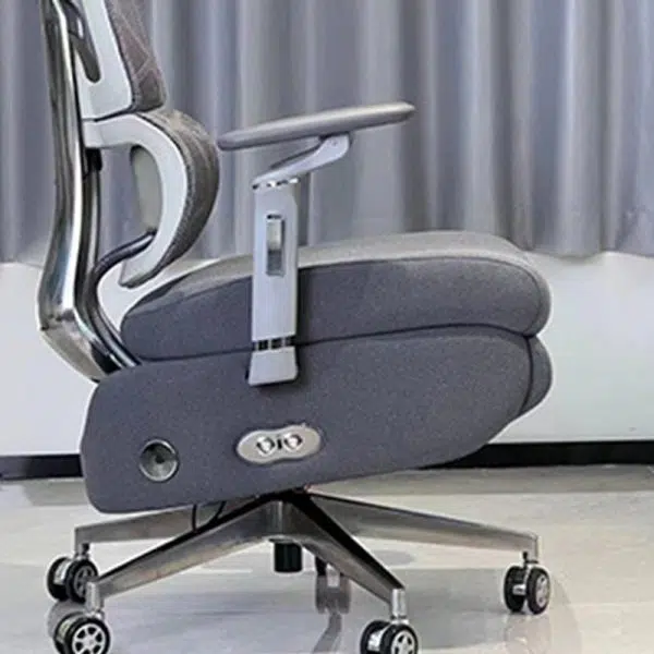 Modern Minimalist Metal PP Mesh Nylon Square Rectangle Electric Massage Desk Chair Backrest Armrest Footrest For Home Office - Image 2