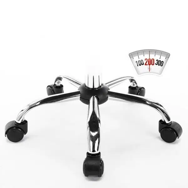 Contemporary Scandinavian Leather Metal Square Oval Round Mini Desk Chair Backrest For Home Office - Image 9