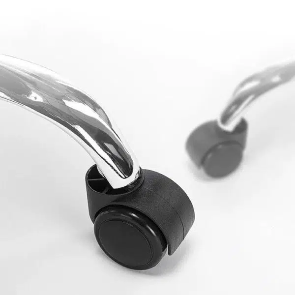 Contemporary Scandinavian Leather Metal Square Oval Round Mini Desk Chair Backrest For Home Office - Image 8