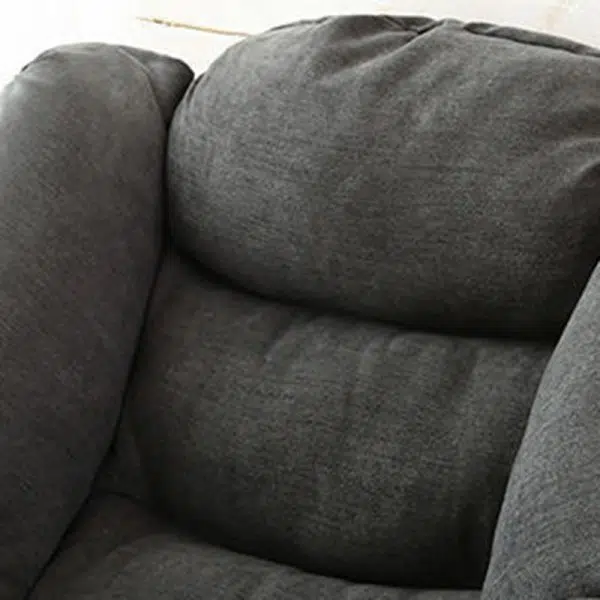 Modern Minimalist Velvet Steel Rectangular Accent Chair Backrest Armrest Footrest For Living Room - Image 15