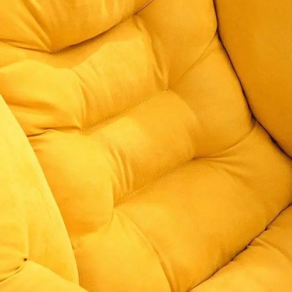 Modern Minimalist Velvet Steel Rectangular Accent Chair Backrest Armrest Footrest For Living Room - Image 19