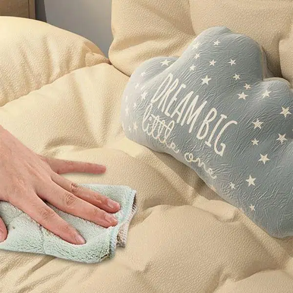 Contemporary Scandinavian Fabric Solid Wood Rectangle Lattice Cylindrical Leg Sofa Backrest Armrest For Living Room - Image 6