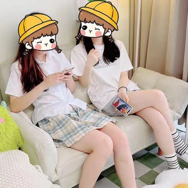 Contemporary Scandinavian Fabric Solid Wood Rectangle Lattice Cylindrical Leg Sofa Backrest Armrest For Living Room - Image 14