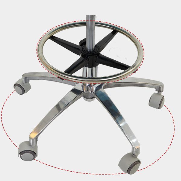 Contemporary Creative PU Leather Height Adjustable Swivel Bar Stool Wing Back For Living Room - Image 6