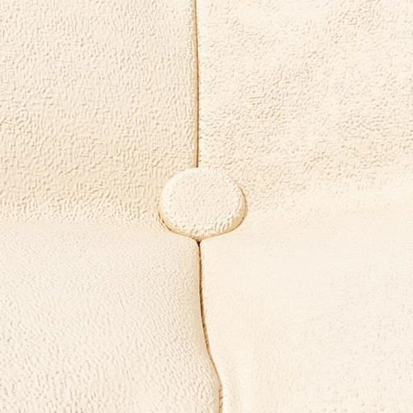 Contemporary Nordic Arc Velvet Upholstered Rocking Chair Backrest For Living Room - Image 5