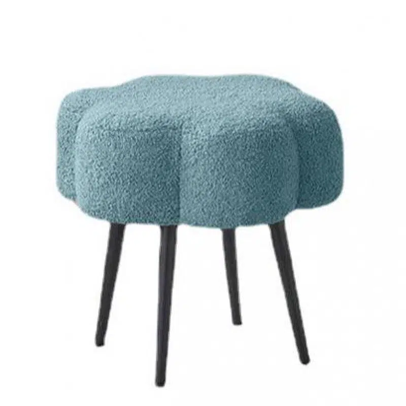 DFM-Chair-FL03821-20.jpg Contemporary Creative Cloud Shape Lambswool Carbon Steel Frame Low Stool For Bedroom - Image 20