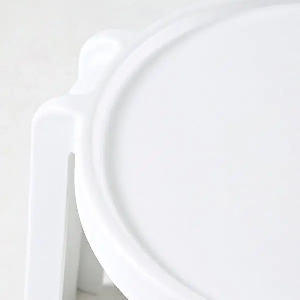 Contemporary Scandinavian PC Geometry Round Stackable Low Stool For Bedroom - Image 6