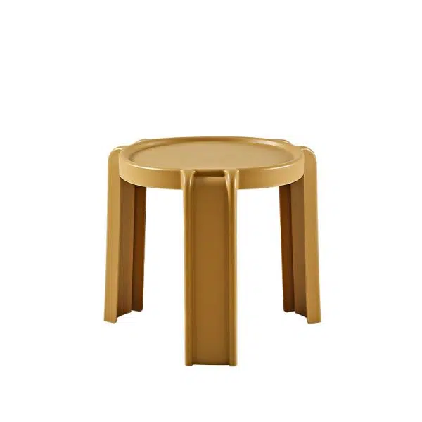 Contemporary Scandinavian PC Geometry Round Stackable Low Stool For Bedroom - Image 12