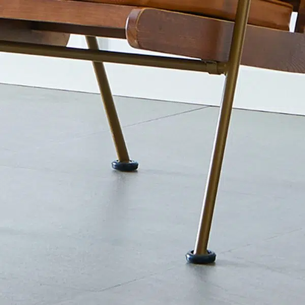 Contemporary Luxury Square Faux Leather Metal Legs Accent Chair Backrest Armrest For Living Room - Image 5