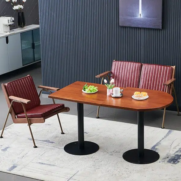 Contemporary Luxury Square Faux Leather Metal Legs Accent Chair Backrest Armrest For Living Room - Image 20