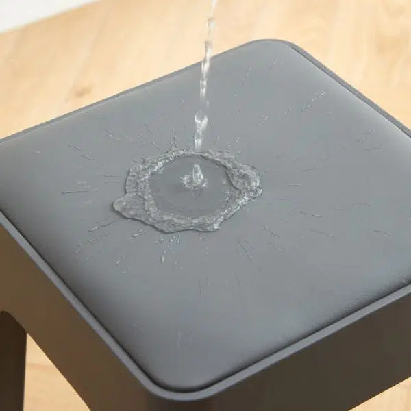 Contemporary Nordic Geometry Square Leather Plastic Stackable Chair Non-Slip Legs For Bedroom - Image 6