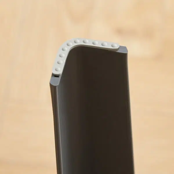 Contemporary Nordic Geometry Square Leather Plastic Stackable Chair Non-Slip Legs For Bedroom - Image 10