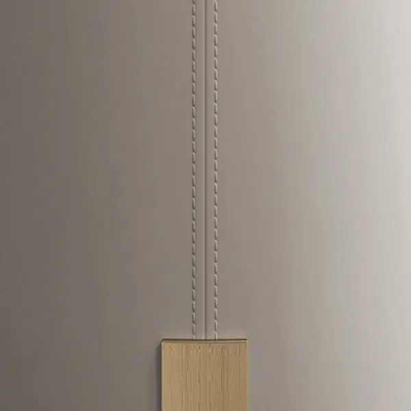 Contemporary Luxury Round PU Leather Upholstered Metal Vanity Stool For Bedroom - Image 6