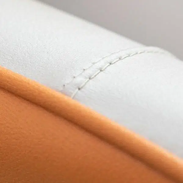 Contemporary Scandinavian Square Fabric Upholstered Accent Chair Backrest Armrest For Living Room - Image 5