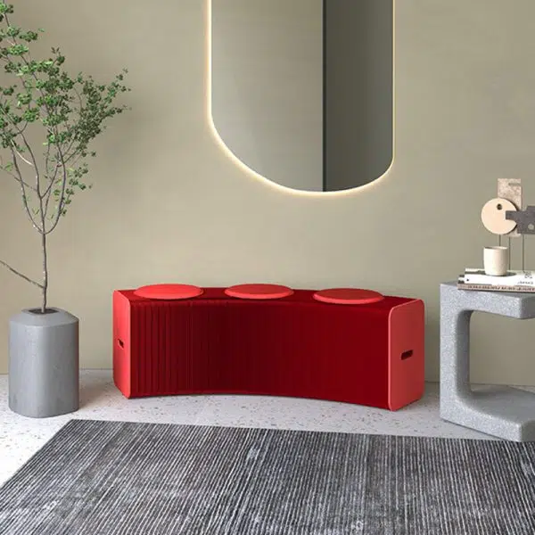 Contemporary Nordic Magnetic Organza Paper Expansion Foldable Chair For Living Room - Image 6