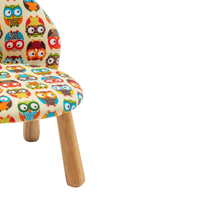 DFM-Chair-FL04108-15.jpg Contemporary Creative Cartoon Animal Pattern Fabric Solid Wood Low Stool For Bedroom - Image 7