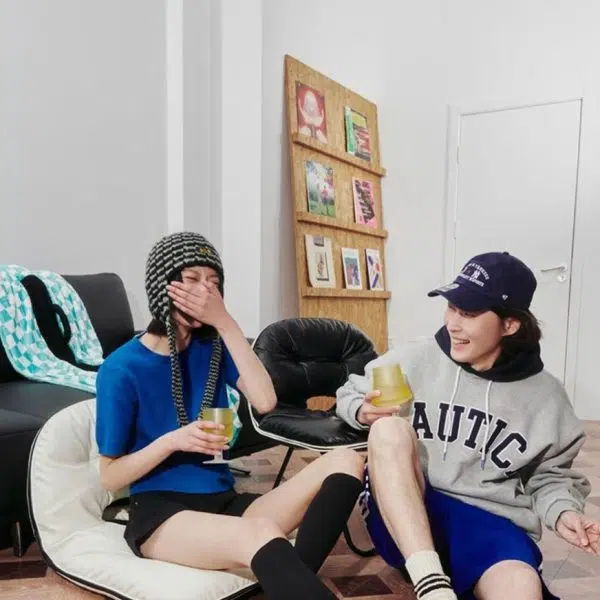 Contemporary Nordic Curved Leather Upholstered Portable Folding Accent Chair Backrest For Living Room - Image 15