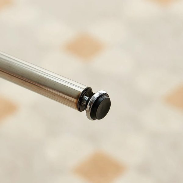 Contemporary Nordic Square Fabric Stainless Steel Legs Dining Chair Arc Solid Wood Backrest For Dining Room - Image 9