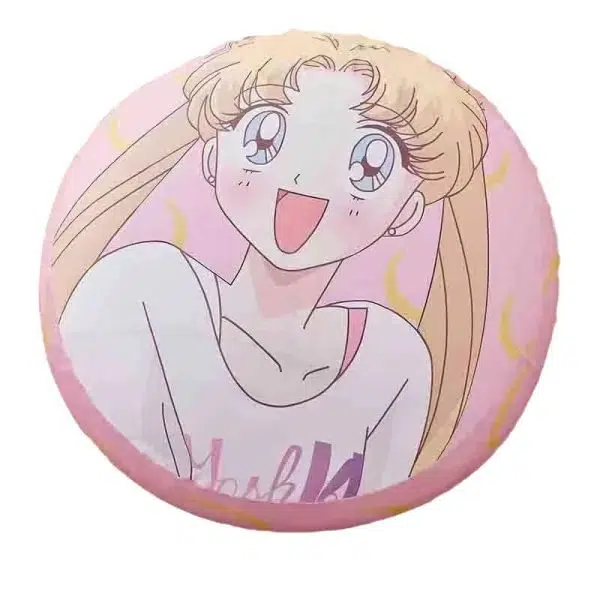 Contemporary Creative Round Fruit Watermelon Print Pattern Fabric Low Stool For Living Room - Image 10