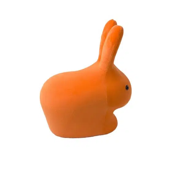 Contemporary Creative Cute Animal Rabbit Fabric Low Stool With Pulley For Living Room - Image 8