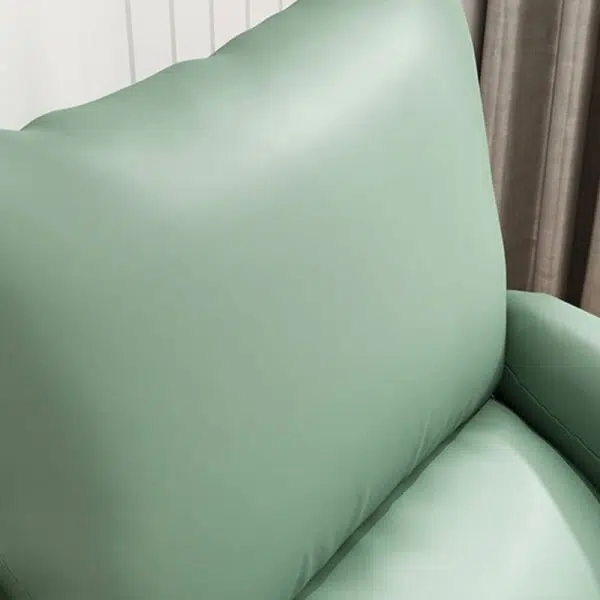 Contemporary Luxury Curved Fabric Upholstery Iron Accent Chair Backrest For Living Room - Image 6