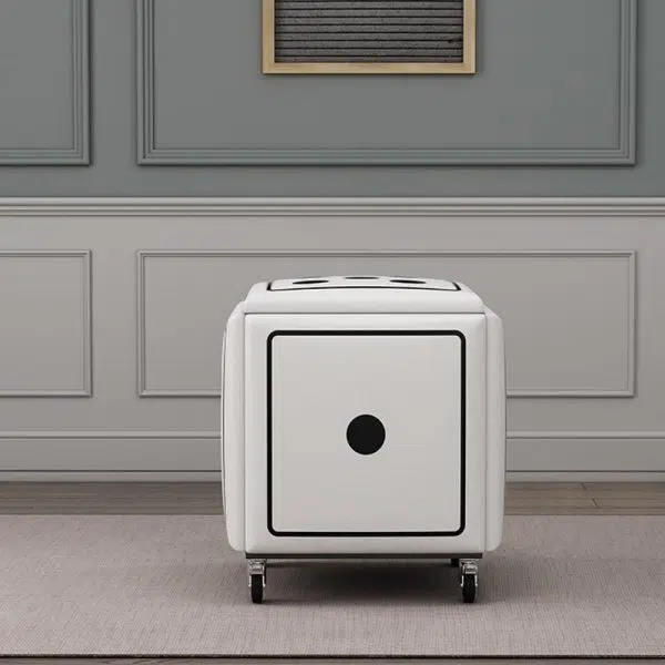 Contemporary Creative Dice Magic Cube 5-in-1 Stackable Combination Stool Low Stool Casters For Living Room - Image 13