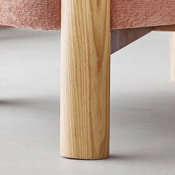 Contemporary Luxury Round Velvet Upholstered Solid Wood Legs Accent Chair Wing Back For Living Room - Image 21